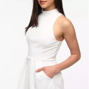 Silence and Noise white embossed floral pattern/size medium open back/ mini